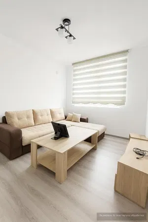 Wohnzimmer; holzboden, tageslicht, moderner stil, hohe decken