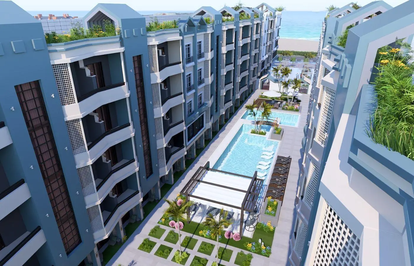 Kitchen; kitchen appliances, wood floor, natural light, modern style