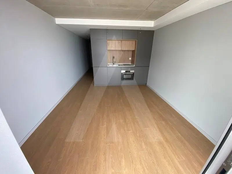Wohnzimmer; holzboden, tageslicht, moderner stil, hohe decken