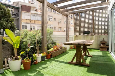 Kitchen; kitchen appliances, wood floor, natural light, modern style, renovated