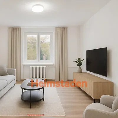 Wohnzimmer; holzboden, tageslicht, moderner stil, hohe decken