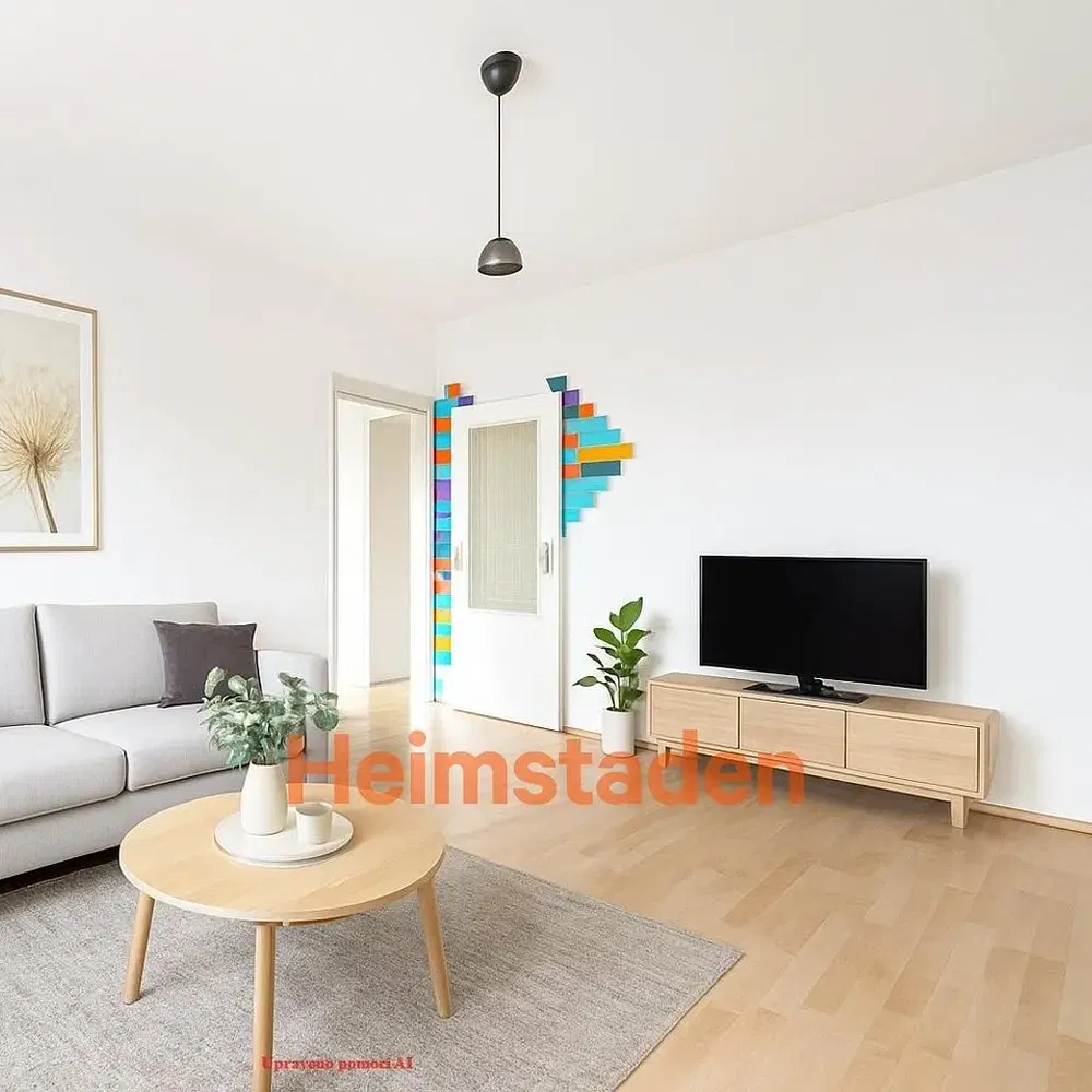 Obývačka; drevená podlaha, prirodzené svetlo, moderný štýl, vysoké stropy