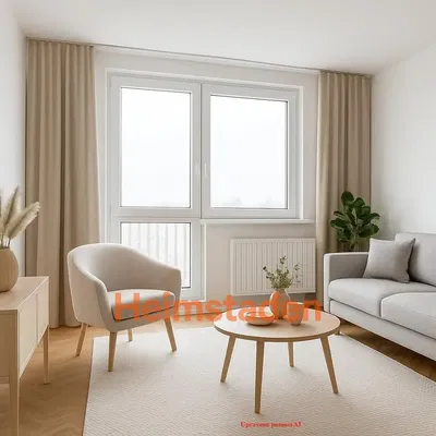 Wohnzimmer; holzboden, tageslicht, moderner stil, hohe decken