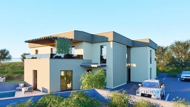 Salon; parquet, lumière naturelle, style moderne, hauteur sous plafond