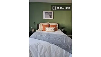 Kitchen; kitchen appliances, wood floor, natural light, modern style, renovated