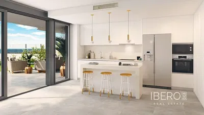 Living room; wood floor, natural light, modern style, high ceiling
