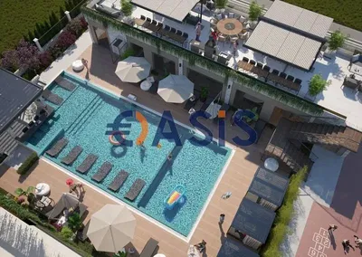 Living room; wood floor, natural light, modern style, high ceiling