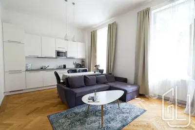 Σαλόνι; ξύλινο πάτωμα, φυσικό φως, μοντέρνο στυλ, ψηλά ταβάνια