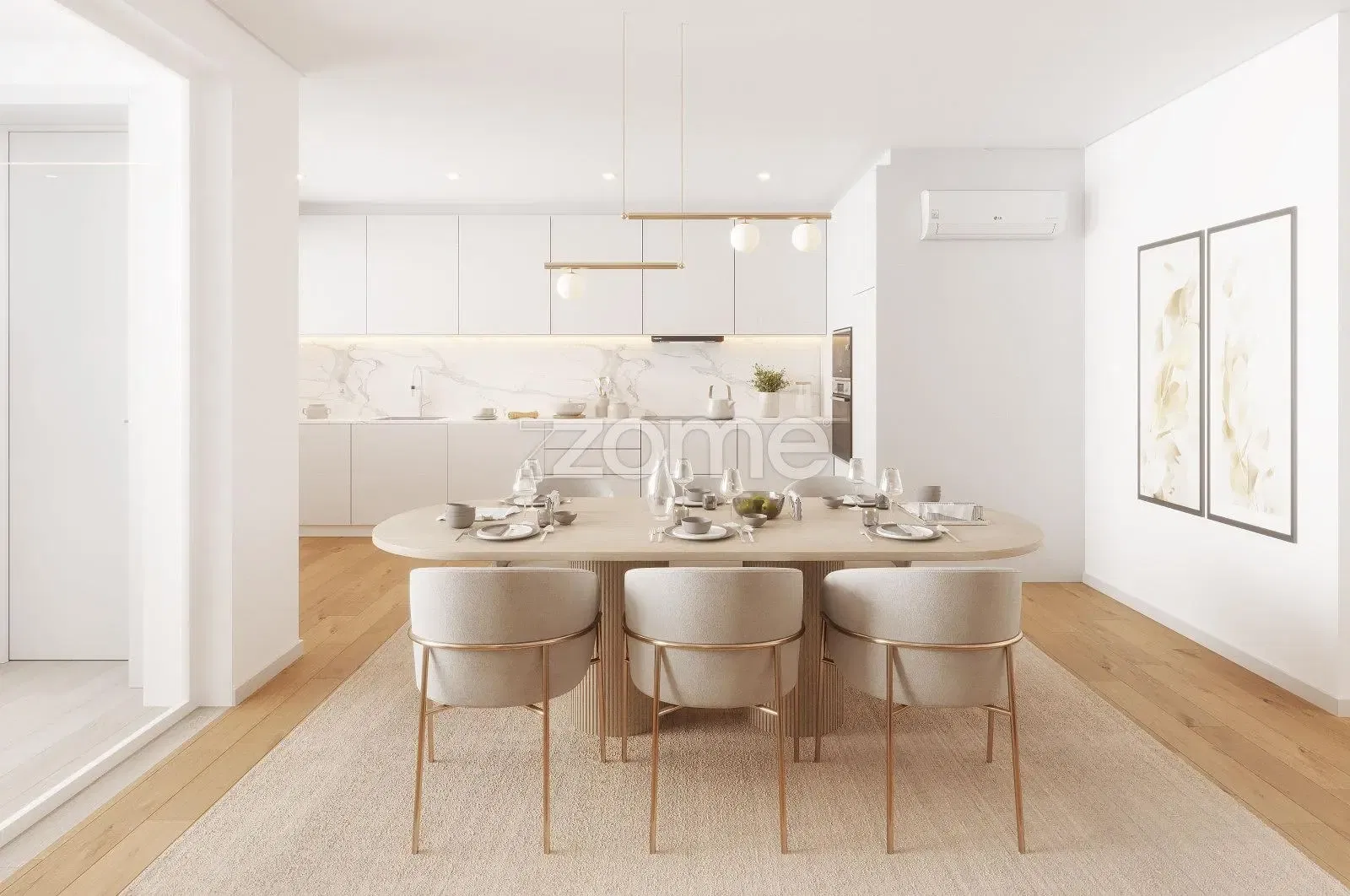 Wohnzimmer; holzboden, tageslicht, moderner stil, hohe decken