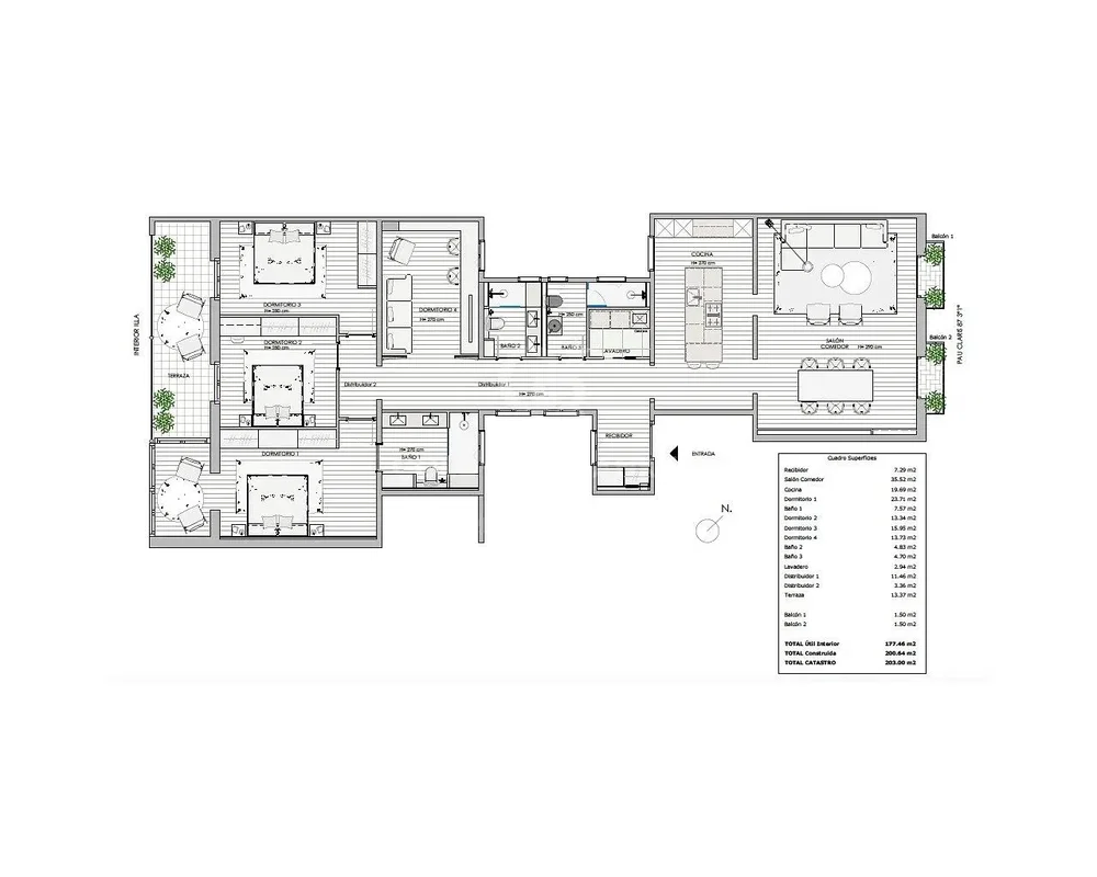 Salon; parquet, lumière naturelle, style moderne, hauteur sous plafond