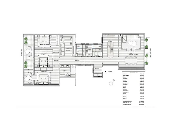 Salon; parquet, lumière naturelle, style moderne, hauteur sous plafond