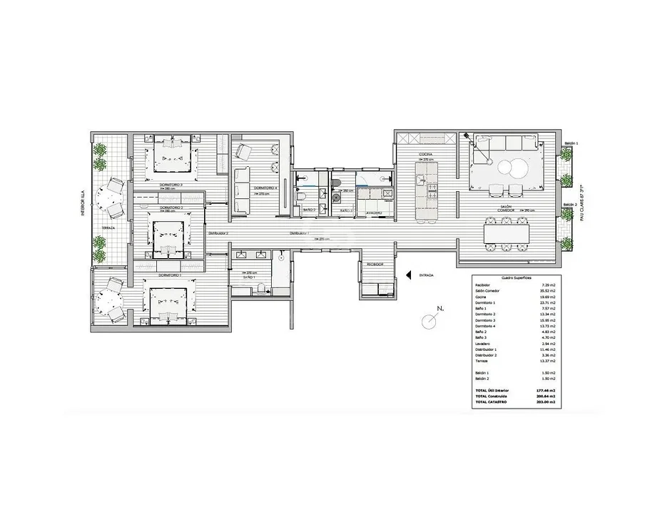 Salon; parquet, lumière naturelle, style moderne, hauteur sous plafond