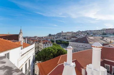 Living room; wood floor, natural light, modern style, high ceiling