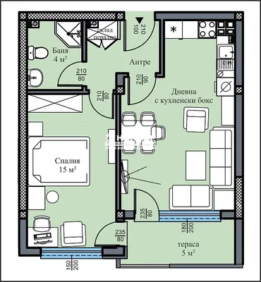 Κουζίνα; συσκευές κουζίνας, ξύλινο πάτωμα, φυσικό φως, μοντέρνο στυλ, ανακαινισμένο