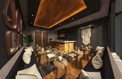 Keuken; keukenapparatuur, houten vloer, natuurlijk licht, moderne stijl, gerenoveerd