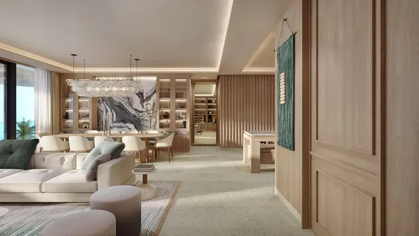 Salon; parquet, lumière naturelle, style moderne, hauteur sous plafond