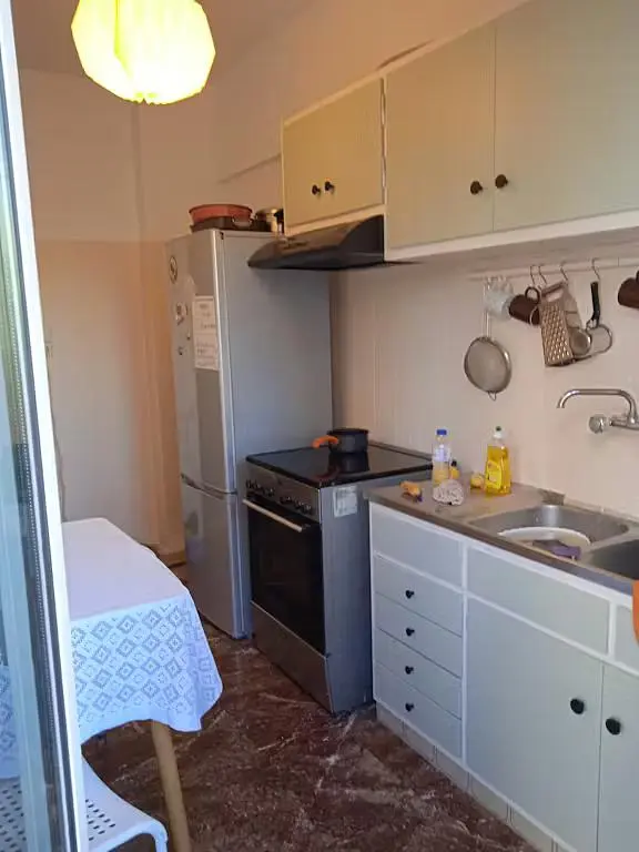 Kuchyňa; kuchynské spotrebiče, drevená podlaha, prirodzené svetlo, moderný štýl, po rekonštrukcii