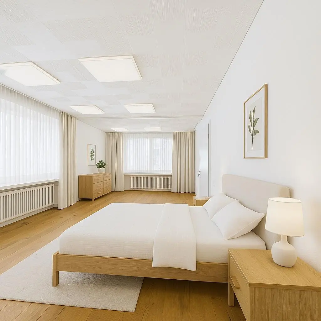 Κουζίνα; συσκευές κουζίνας, ξύλινο πάτωμα, φυσικό φως, μοντέρνο στυλ, ανακαινισμένο