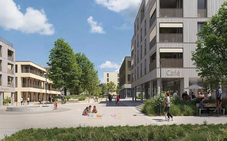 Woonkamer; houten vloer, natuurlijk licht, moderne stijl, hoge plafonds