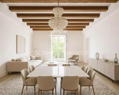 Σαλόνι; ξύλινο πάτωμα, φυσικό φως, μοντέρνο στυλ, ψηλά ταβάνια