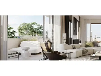 Кухня; кухненски уреди, дървен под, естествена светлина, модерен стил, ремонтиран