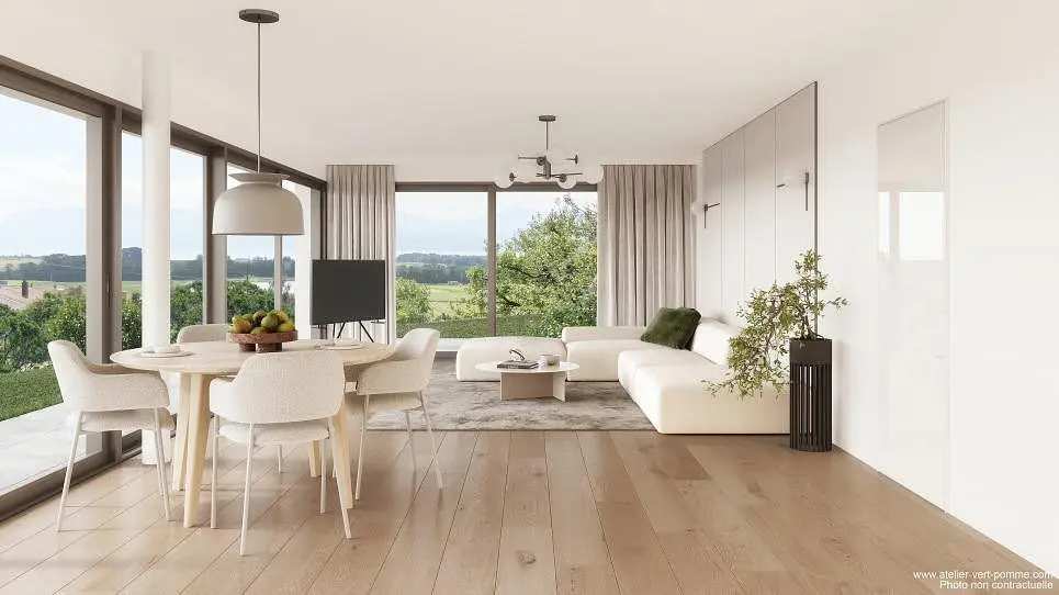 Keuken; keukenapparatuur, houten vloer, natuurlijk licht, moderne stijl, gerenoveerd