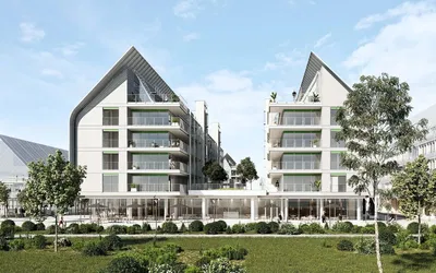 Kuchnia; sprzęt kuchenny, podłoga drewniana, światło dzienne, styl nowoczesny