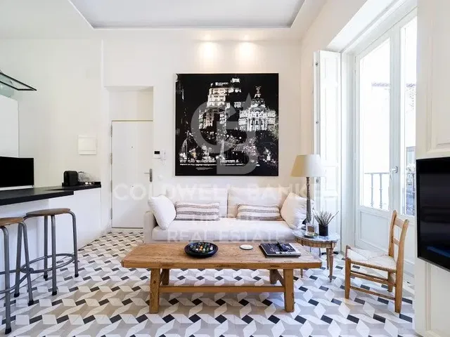 Salon; parquet, lumière naturelle, style moderne, hauteur sous plafond