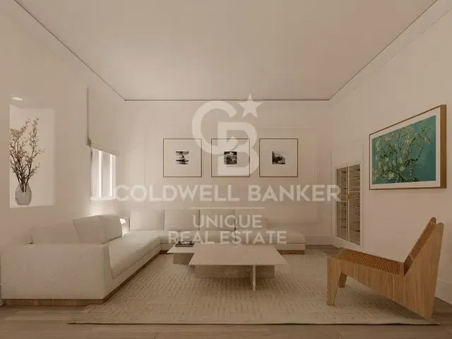 Salon; parquet, lumière naturelle, style moderne, hauteur sous plafond