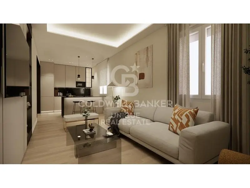 Wohnzimmer; holzboden, tageslicht, moderner stil, hohe decken