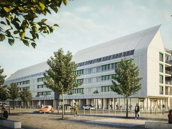 Хол; дървен под, естествена светлина, модерен стил, високи тавани