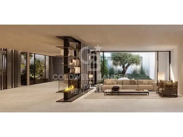 Wohnzimmer; holzboden, tageslicht, moderner stil, hohe decken