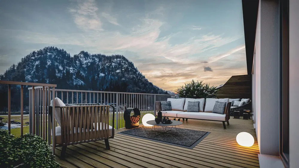 Salon; podłoga drewniana, światło dzienne, styl nowoczesny, wysokie sufity