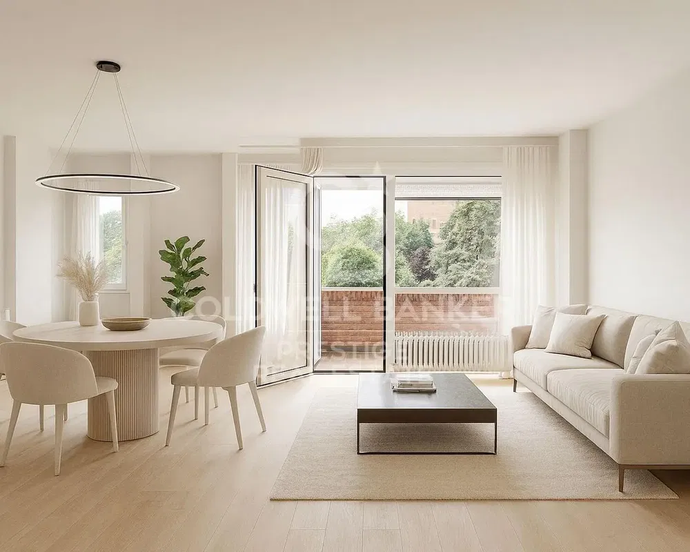 Σαλόνι; ξύλινο πάτωμα, φυσικό φως, μοντέρνο στυλ, ψηλά ταβάνια