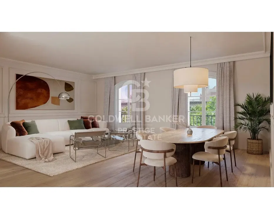 Cocina; electrodomésticos, suelo de madera, luz natural, estilo moderno, renovado