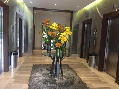 Salon; parquet, lumière naturelle, style moderne, hauteur sous plafond