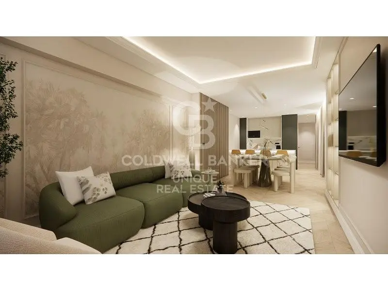 Wohnzimmer; holzboden, tageslicht, moderner stil, hohe decken