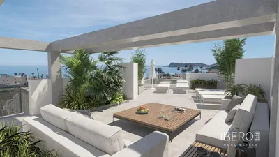 Wohnzimmer; holzboden, tageslicht, moderner stil, hohe decken