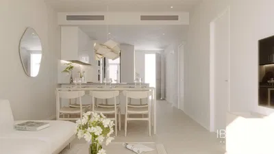 Sala de estar; chão de madeira, luz natural, estilo moderno, teto alto