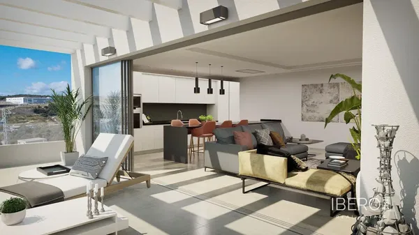 Sala de estar; chão de madeira, luz natural, estilo moderno, teto alto