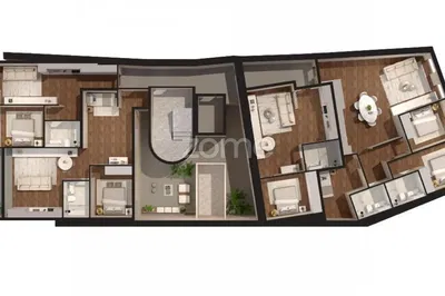 Oturma odası; ahşap zemin, doğal ışık, modern stil, yüksek tavan