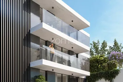 Salón; suelo de madera, luz natural, estilo moderno, techos altos