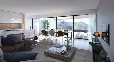 Σαλόνι; ξύλινο πάτωμα, φυσικό φως, μοντέρνο στυλ, ψηλά ταβάνια