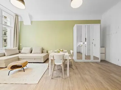 Kuhinja; kuhinjski aparati, pločice, prirodno svjetlo, moderni stil, renoviran