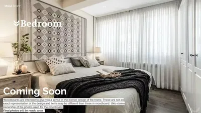 Woonkamer; houten vloer, natuurlijk licht, moderne stijl, hoge plafonds