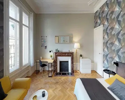 Cuisine; électroménager, parquet, lumière naturelle, style moderne, rénové