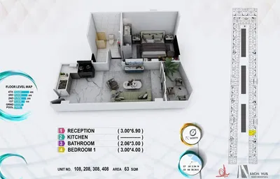 Living room; wood floor, natural light, modern style, high ceiling