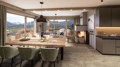 Salon; podłoga drewniana, światło dzienne, styl nowoczesny, wysokie sufity