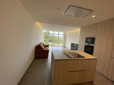 Wohnzimmer; holzboden, tageslicht, moderner stil, hohe decken