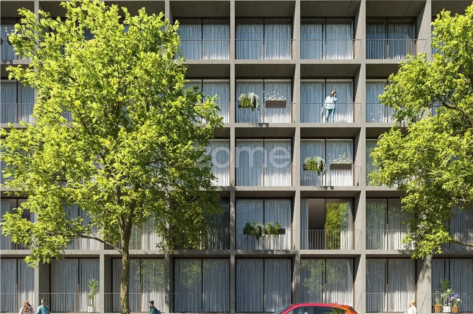 Soggiorno; pavimento in legno, luce naturale, stile moderno, soffitti alti